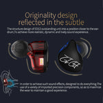 Auricular com Fio KZ ED12 Estilo Desportivo Intra-auricular com Jack 3,5mm e Controlo de Cabo, Comprimento do Cabo: 1,2m, ED12