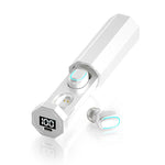 Auricular Bluetooth True Wireless C1 5.0 TWS com Display Digital Táctil Poligonal e Caixa de Carregamento, Poligonal