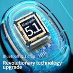 Auricular Bluetooth True Wireless C1 5.0 TWS com Display Digital Táctil Poligonal e Caixa de Carregamento, Poligonal