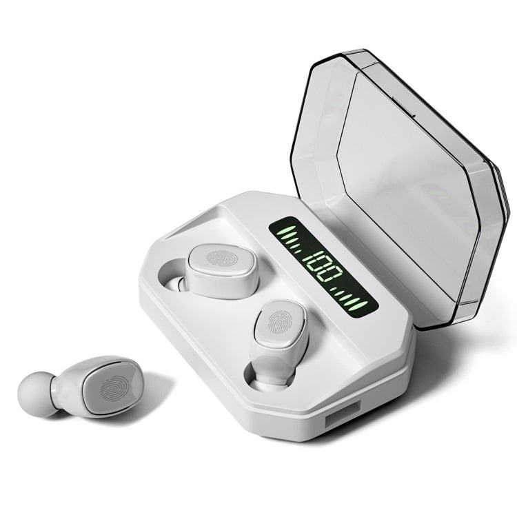 M8 Auricular Bluetooth 5.0 TWS com Ecrã Digital Tátil e Caixa de Carregamento