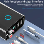 K16 Transmissor e Recetor de Áudio Bluetooth 5.0 Plug-in com Saída Dupla 3.5mm AUX + RAC e Comando à Distância, Ficha EU, Ficha EU