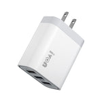 Carregador de Viagem IVON AD37 5A QC 3.0 com Três Portas USB, Ficha US, AD37
