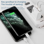Carregador de Viagem IVON AD38 5V 2.1A com Dupla Porta USB, Ficha US, AD38