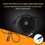 Cabo de Mola para Auriculares Sennheiser HD25 / HD560 / HD540 / HD430 / HD250 ZS0095, Comprimento do Cabo: 1,5m-5m, ZS0095