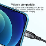 Cabo de Dados de Carregamento Rápido 4 em 1 66W 6A USB para 8 Pinos + Micro USB + Duplo USB-C / Type-C, Comprimento do Cabo: 1,2m, 1,2m, 1,2m 66W