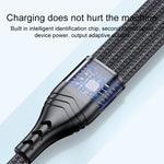 Cabo de Dados de Carregamento Rápido 4 em 1 66W 6A USB para 8 Pinos + Micro USB + Duplo USB-C / Type-C, Comprimento do Cabo: 1,2m, 1,2m, 1,2m 66W