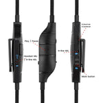 Cabo de Áudio para Auriculares Gaming 3,5mm Logitech G633 / G635 / G933 / G935 ZS0195, Comprimento do Cabo: 1,5m, Para Logitech G633 1,5m