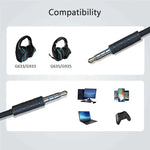 Cabo de Áudio para Auriculares Gaming 3,5mm Logitech G633 / G635 / G933 / G935 ZS0195, Comprimento do Cabo: 1,5m, Para Logitech G633 1,5m