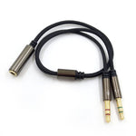 Conjunto 2 em 1 Cabo de Áudio + Cabo Adaptador para Auriculares SteelSeries Arctis 3 / 5 / 7 ZS0135, Cabo de Áudio + Cabo Adaptador
