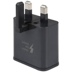 Adaptador de Viagem de Carregamento Rápido EP-TA20UWE com Porta USB Única, Ficha UK, USB Único