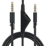 Cabo de Áudio para Auriculares com Controlo de Volume Macho para Macho 3,5mm Logitech Astro A10 / A40 / A30 ZS0175, Comprimento do Cabo: 2m, Para Logitech Astro A10 2m