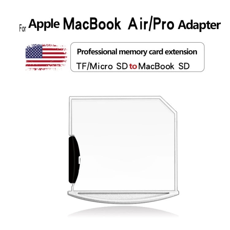 Adaptador de Cartão Micro SD / TF para SD para MacBook Air / Pro, Suporta até 512GB, 512GB