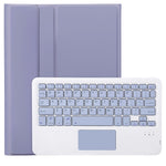 Para iPad 11 2025 / 10ª Geração 10.9 2022 Capa de Couro para Tablet com Teclado Tátil Bluetooth com Textura de Pele de Carneiro e Slot para Caneta A10B-A, A10B-A