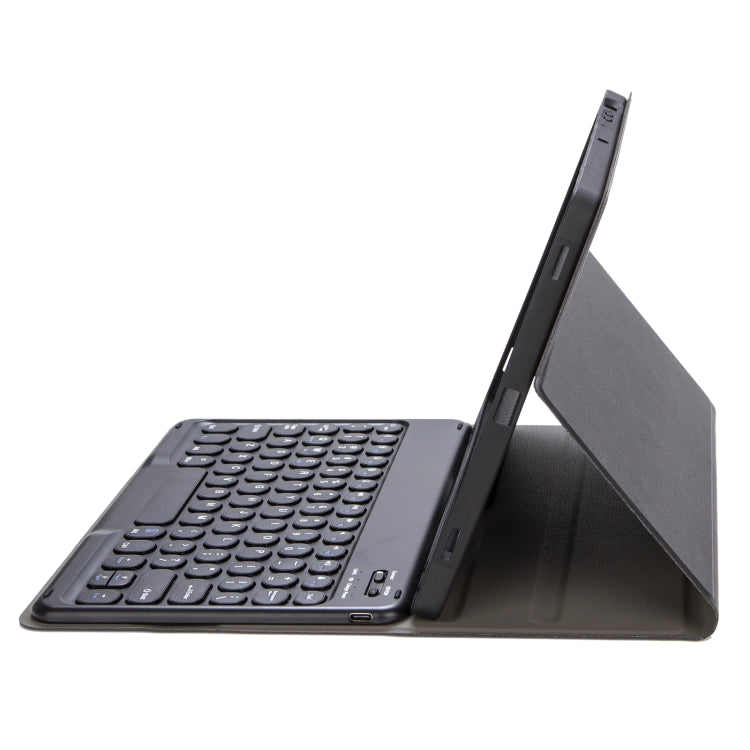 Para iPad 11 2025 / 10ª Geração 10.9 2022 YA10B Teclado Bluetooth com Textura de Pele de Cordeiro Capa de Couro para Tablet com Suporte para Caneta, YA10B