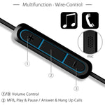 Cabo de Áudio 3,5mm para 2,5mm para Boshi QC25 QC35 OE2 LIVE2 AKG Y50 Y40 ZS0009
