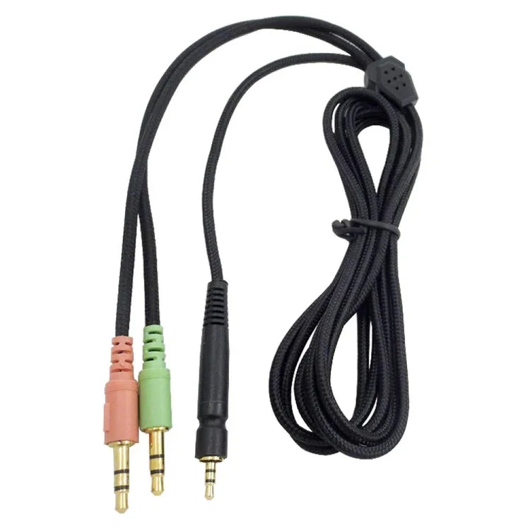 Cabo para Auriculares Gaming Versão PC para Sennheiser PC 373D GSP350 GSP500 GSP600 G4ME ONE GAME ZERO ZS0076, Versão PC