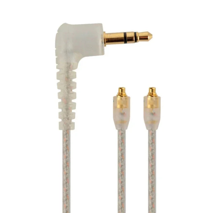 Cabo de Áudio Codificado para Auriculares Shure SE535 SE215 UE900 W40 SE425 ZS0089 Branco