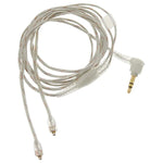 Cabo de Áudio Codificado para Auriculares Shure SE535 SE215 UE900 W40 SE425 ZS0089 Branco