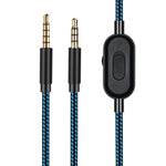 ZS0162 Cabo de Áudio com Controlo com Fios para Headset Gaming Logitech Astro A10 A40 A30, Versão com Controlo com Fios