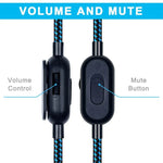 ZS0162 Cabo de Áudio com Controlo com Fios para Headset Gaming Logitech Astro A10 A40 A30, Versão com Controlo com Fios