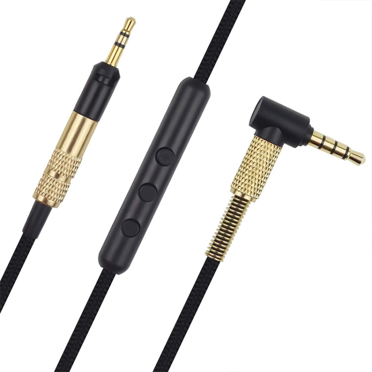 ZS0010 Versão com Controlo com Fios Cabo de Auscultadores 3.5mm para 2.5mm para Sennheiser HD518 HD558 HD598 HD579 559, Versão com Controlo com Fios
