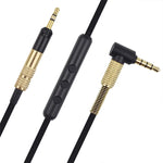 ZS0010 Versão com Controlo com Fios Cabo de Auscultadores 3.5mm para 2.5mm para Sennheiser HD518 HD558 HD598 HD579 559, Versão com Controlo com Fios