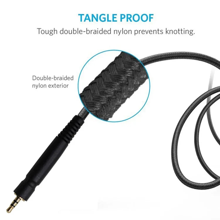 ZS0109 Cabo de Áudio para Auscultadores para Shure SRH440/840/940/Philips SHP9000 SHP8900
