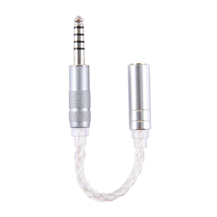 ZS0021 Cabo Adaptador Balanceado Macho 4.4mm para Fêmea 3.5mm, Macho 4.4mm para Fêmea 3.5mm