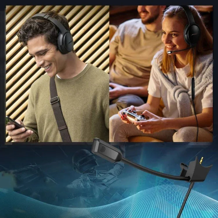 ZS0217 Cabo de Áudio para Headset Gaming com Cancelamento de Ruído para BOSE QC35I / QC35II