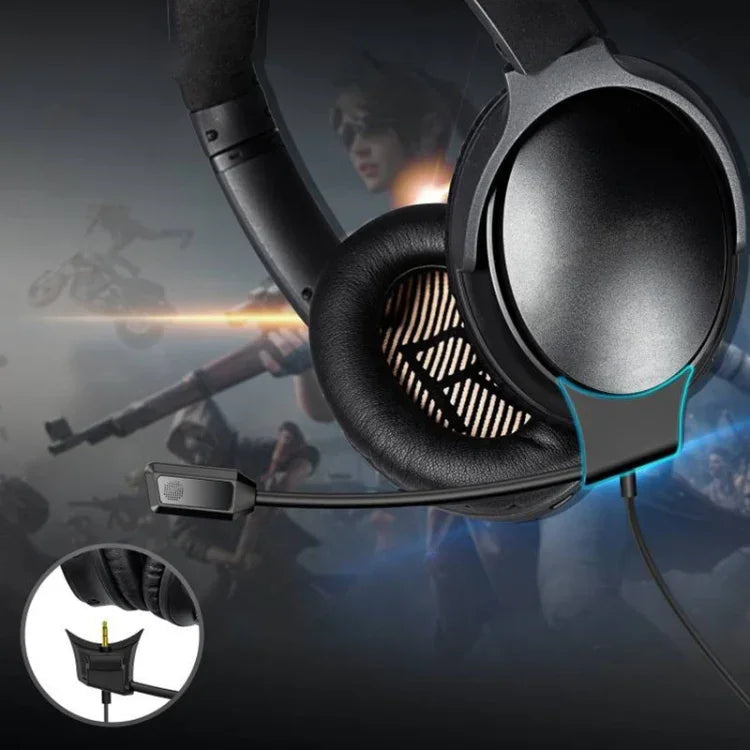 ZS0217 Cabo de Áudio para Headset Gaming com Cancelamento de Ruído para BOSE QC35I / QC35II