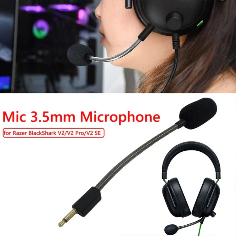 ZS0221 Microfone com Cancelamento de Ruído para Auscultadores Razer BlackShark V2/V2SE/V2 PRO, ZS0221