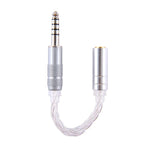 ZS0021 Cabo Adaptador Balanceado Macho 4.4mm para Fêmea 2.5mm, Macho 4.4mm para Fêmea 2.5mm