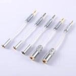 ZS0021 Cabo Adaptador Balanceado Macho 4.4mm para Fêmea 2.5mm, Macho 4.4mm para Fêmea 2.5mm