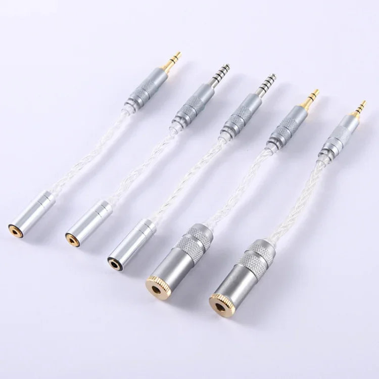 ZS0021 Cabo Adaptador Balanceado Macho 4.4mm para Fêmea 2.5mm, Macho 4.4mm para Fêmea 2.5mm