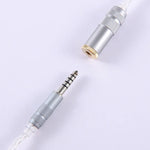 ZS0021 Cabo Adaptador Balanceado Macho 4.4mm para Fêmea 2.5mm, Macho 4.4mm para Fêmea 2.5mm