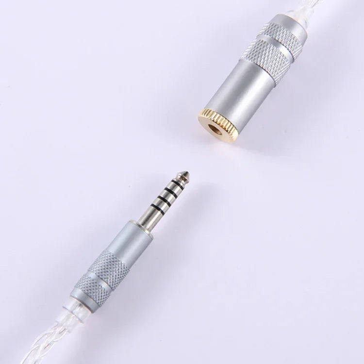 ZS0021 Cabo Adaptador Balanceado Macho 4.4mm para Fêmea 2.5mm, Macho 4.4mm para Fêmea 2.5mm