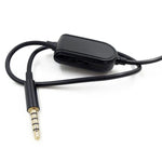 ZS0086 Cabo de Áudio para Headset Gaming com Controlo de Volume para Logitech Astro A10 A40 A30, Versão com Controlo de Volume