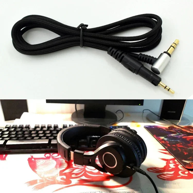 ZS0091 Cabo de Áudio para Auscultadores Versão Standard para Audio-technica ATH-M50X M40X