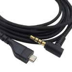 ZS0169 Cabo de Áudio para Auscultadores USB Trançado para SteelSeries Arctis 3 / 5 / 7 / Pro, ZS0169