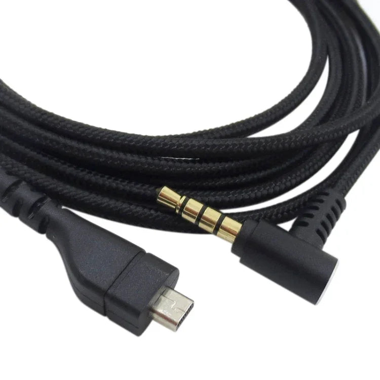 ZS0169 Cabo de Áudio para Auscultadores USB Trançado para SteelSeries Arctis 3 / 5 / 7 / Pro, ZS0169