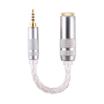 ZS0021 Cabo Adaptador Balanceado Macho 2.5mm para Fêmea 4.4mm, Macho 2.5mm para Fêmea 4.4mm