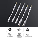 ZS0021 Cabo Adaptador Balanceado Macho 2.5mm para Fêmea 4.4mm, Macho 2.5mm para Fêmea 4.4mm