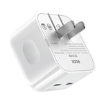 Carregador ROCK T58 35W com Dupla Porta USB-C / Type-C PD, Ficha CN, Ficha CN