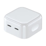 Carregador ROCK T58 35W com Dupla Porta USB-C / Type-C PD, Ficha CN, Ficha CN