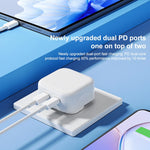 Carregador ROCK T58 35W com Dupla Porta USB-C / Type-C PD, Ficha CN, Ficha CN
