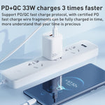Carregador Rápido da Série de Energia WK WP-U140 33W USB+USB-C/Tipo-C, Especificações: Ficha EUA, 33W Ficha EUA