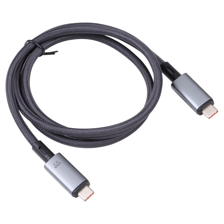 Cabo de Vídeo USB-C/Type-C para USB-C/Type-C 8K 10Gbps Compatível com USB 3.2, Comprimento: 1m, 10Gbps Type-C para Type-C