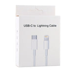 Cabo de Carregamento Rápido PD 20W 9V/2A USB-C / Type-C para 8 Pinos para iPhone, iPad, Comprimento do Cabo: 1m, 20W 9V/2A