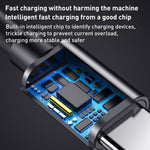 Cabo de carregamento de energia para portátil USB-C / Type-C para 4.0 x 1.7mm, comprimento do cabo: cerca de 1,5m, Type-C para cabeça de bala 4.0 x 1.7mm