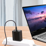 Cabo de carregamento de energia para portátil USB-C / Type-C para 4.0 x 1.7mm, comprimento do cabo: cerca de 1,5m, Type-C para cabeça de bala 4.0 x 1.7mm